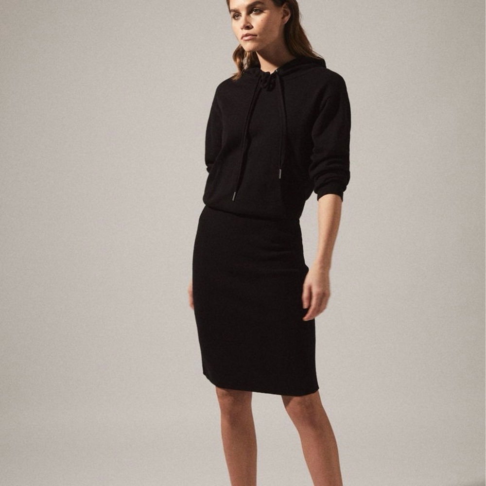 Reiss Jodie Long Sleeve Sweater Hoodie Dress